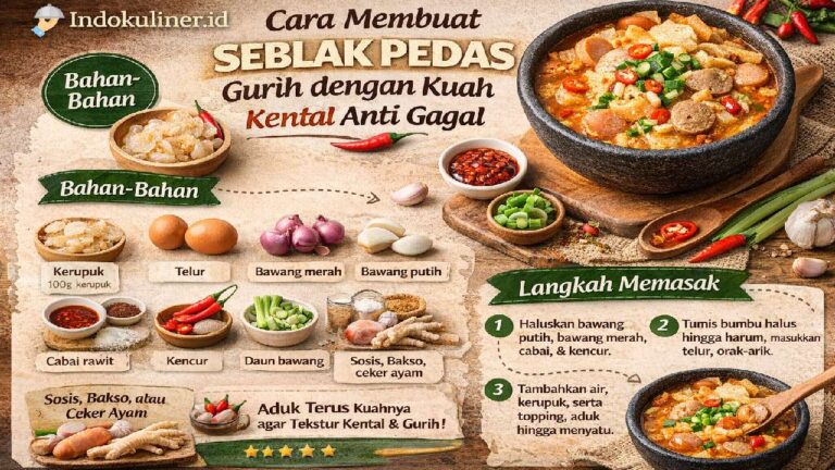 Cara Membuat Seblak Pedas Gurih dengan Kuah Kental Anti Gagal