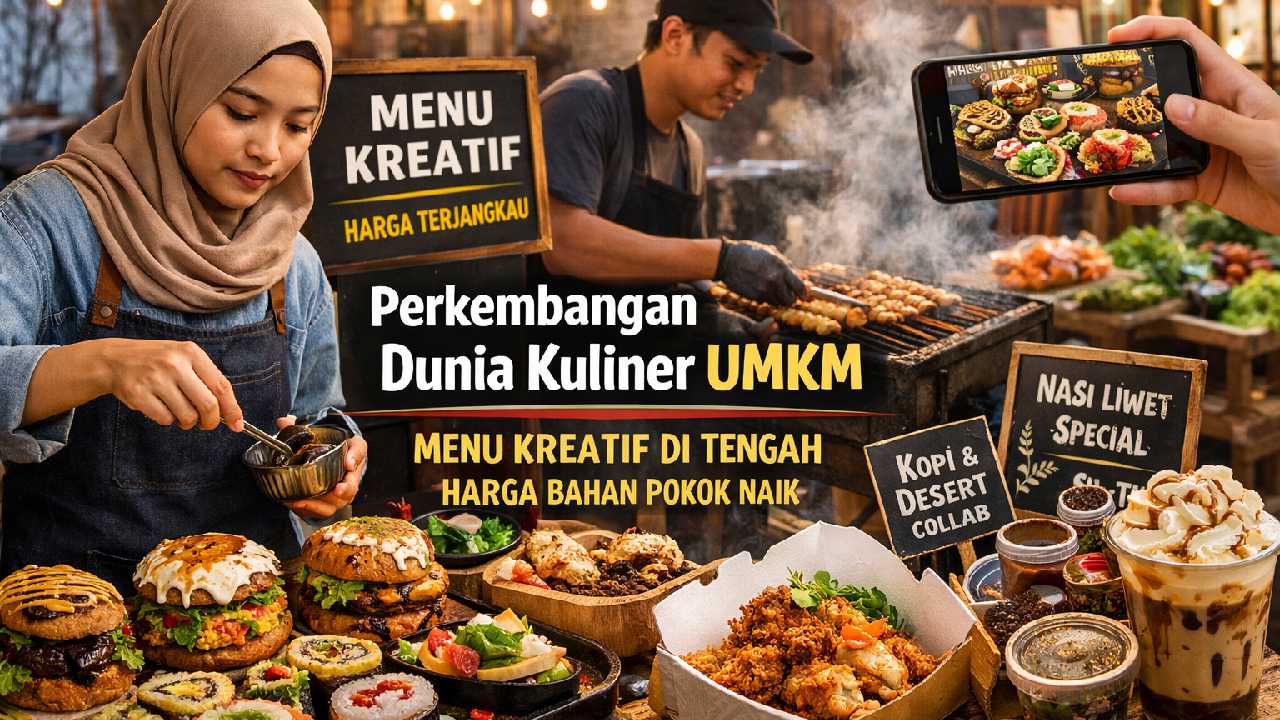 Perkembangan Dunia Kuliner, UMKM Ciptakan Menu Kreatif Saat Bahan Pokok Naik