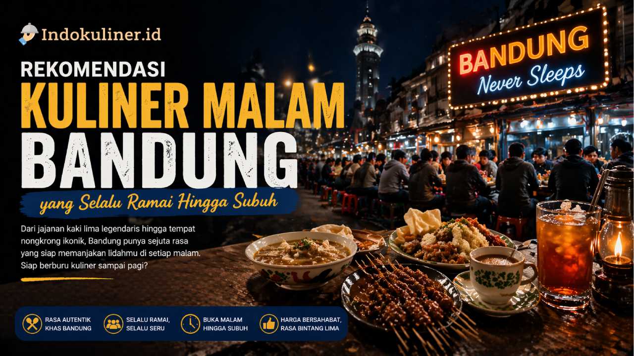 Rekomendasi Kuliner Malam Bandung yang Ramai Hingga Subuh
