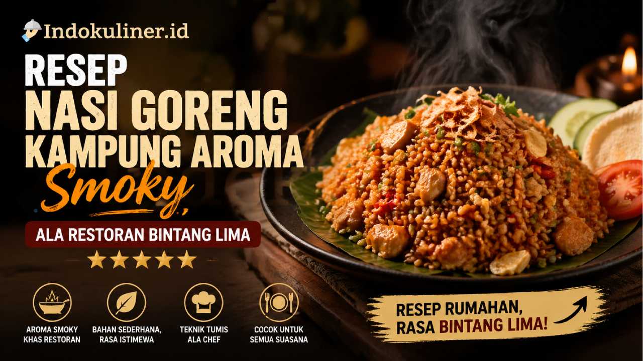 Resep Nasi Goreng Kampung Smoky ala Restoran Bintang Lima