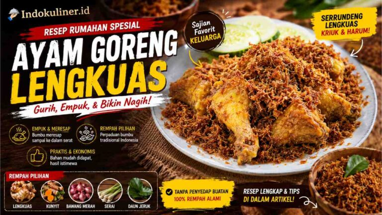 Ayam Goreng Lengkuas, Resep Praktis dan Gurih untuk Keluarga