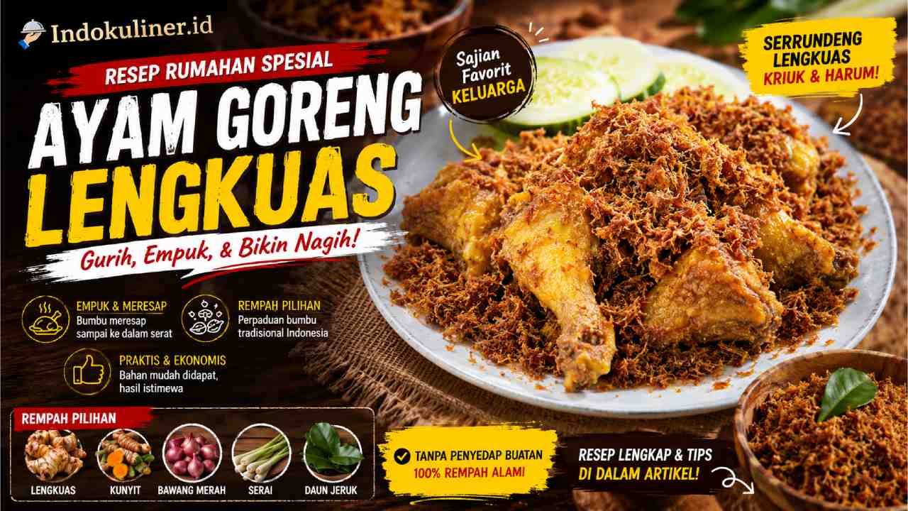 Ayam Goreng Lengkuas, Resep Praktis dan Gurih untuk Keluarga