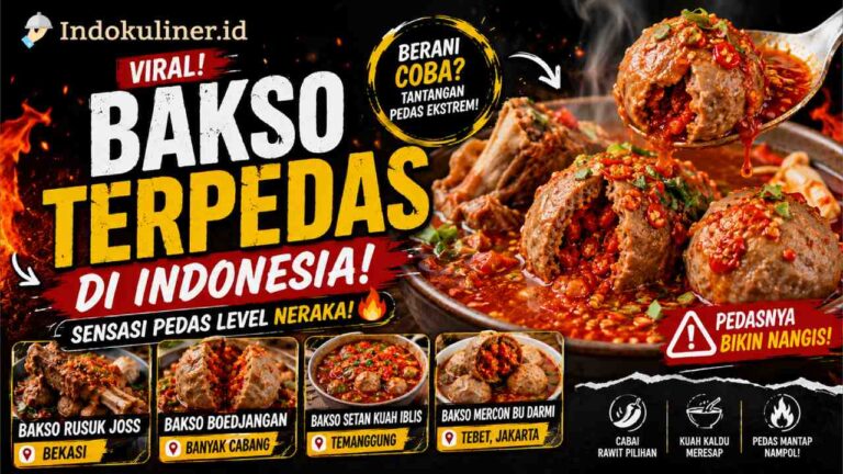 Bakso Pedas di Indonesia Viral 2026, Pecinta Pedas Wajib Coba