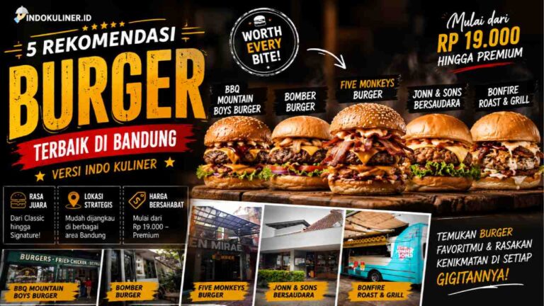 Burger Terbaik di Bandung, Rekomendasi Terbaik Versi Indokuliner
