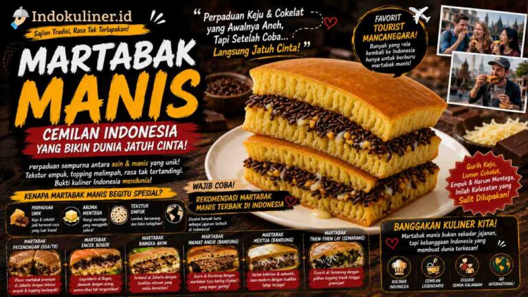 Martabak Manis Jadi Cemilan Indonesia yang Bikin Tourist Dunia Jatuh Cinta pada Gigitan Pertama