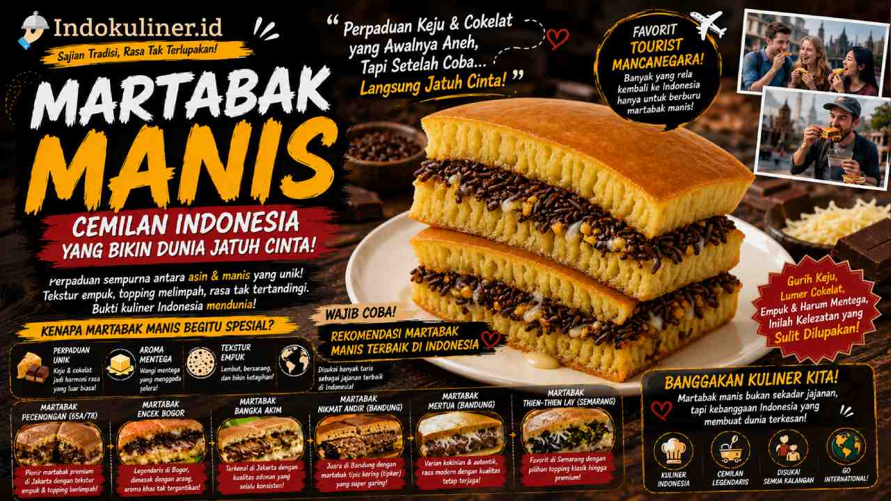 Martabak Manis Jadi Cemilan Indonesia yang Bikin Tourist Dunia Jatuh Cinta pada Gigitan Pertama
