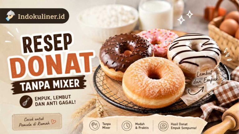 Resep Donat Empuk Tanpa Mixer, Cocok untuk Pemula di Rumah