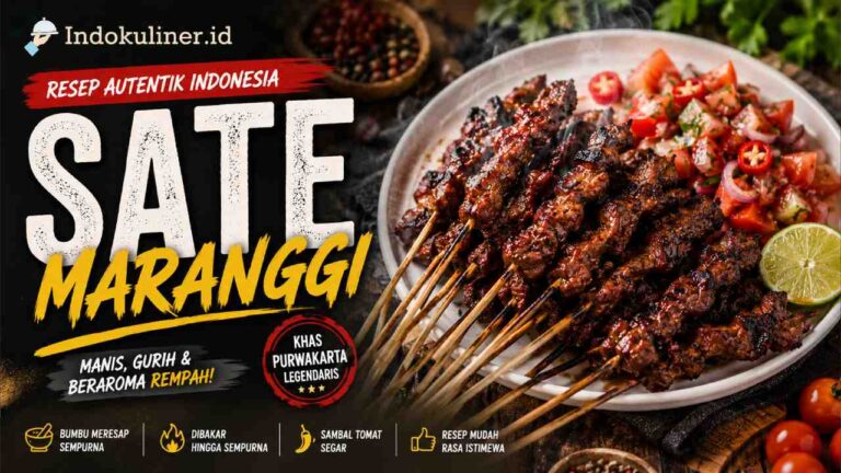 Resep Sate Maranggi Autentik, Rahasia Empuk dan Meresap