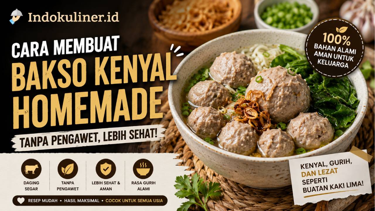 Cara Membuat Bakso Kenyal Tanpa Pengawet dan Lebih Sehat