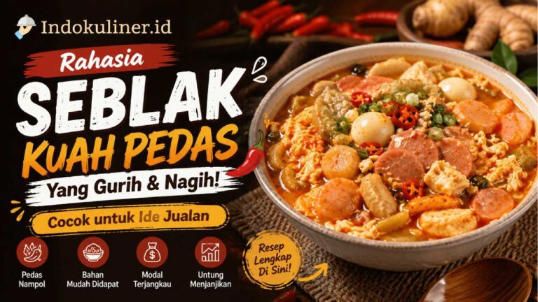 Rahasia Resep Seblak Kuah Pedas yang Gurih, Cocok untuk Ide Jualan