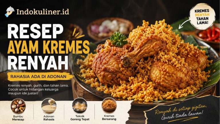 Resep Ayam Kremes Renyah, Gurih dan Tahan Lama