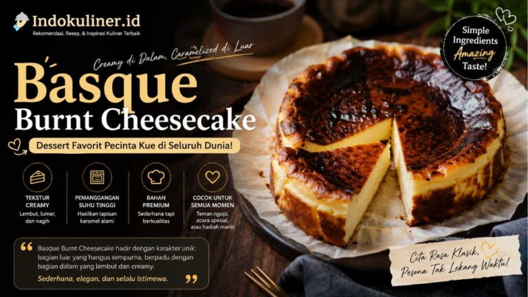 Basque Burnt Cheesecake Tetap Menjadi Dessert Favorit Pecinta Kue