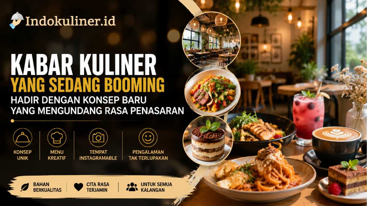 Kabar Kuliner yang Sedang Booming Hadir dengan Konsep Baru yang Mengundang Rasa Penasaran