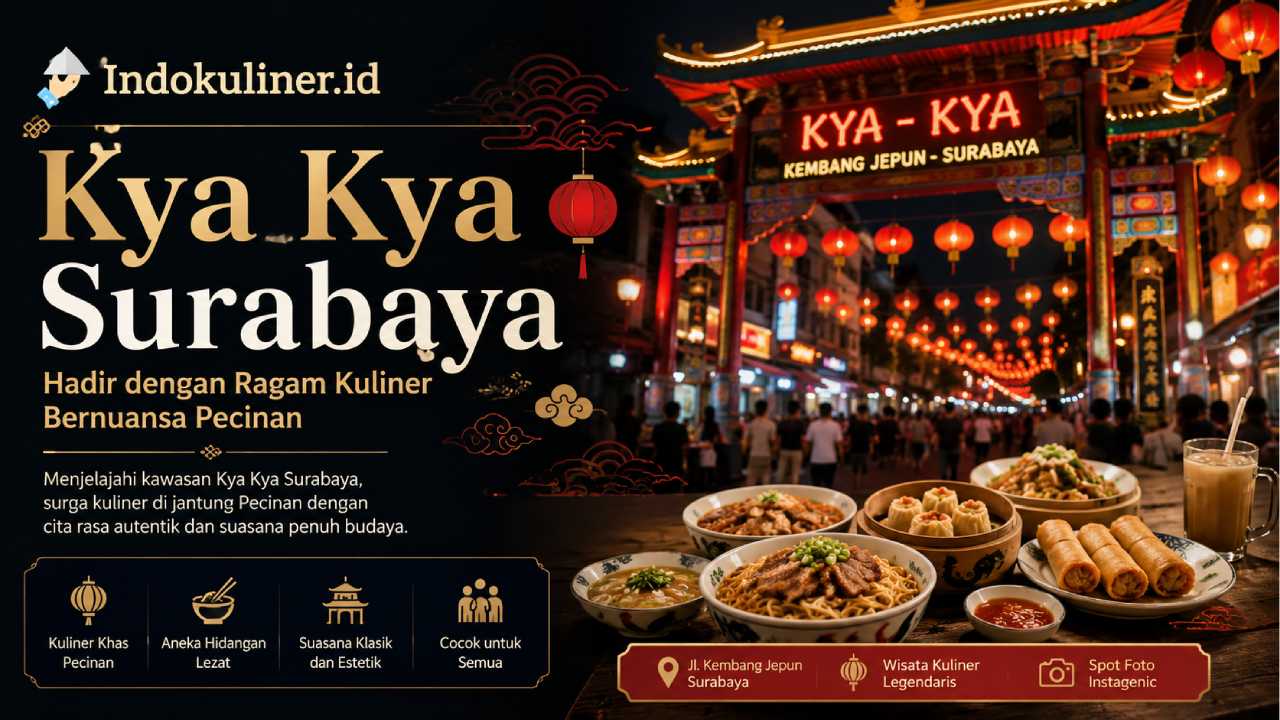 Kya Kya Surabaya Hadir dengan Ragam Kuliner Bernuansa Pecinan yang Legendaris