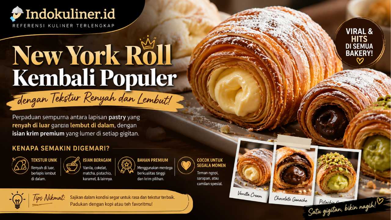 New York Roll Kembali Populer dengan Tekstur Renyah dan Lembut