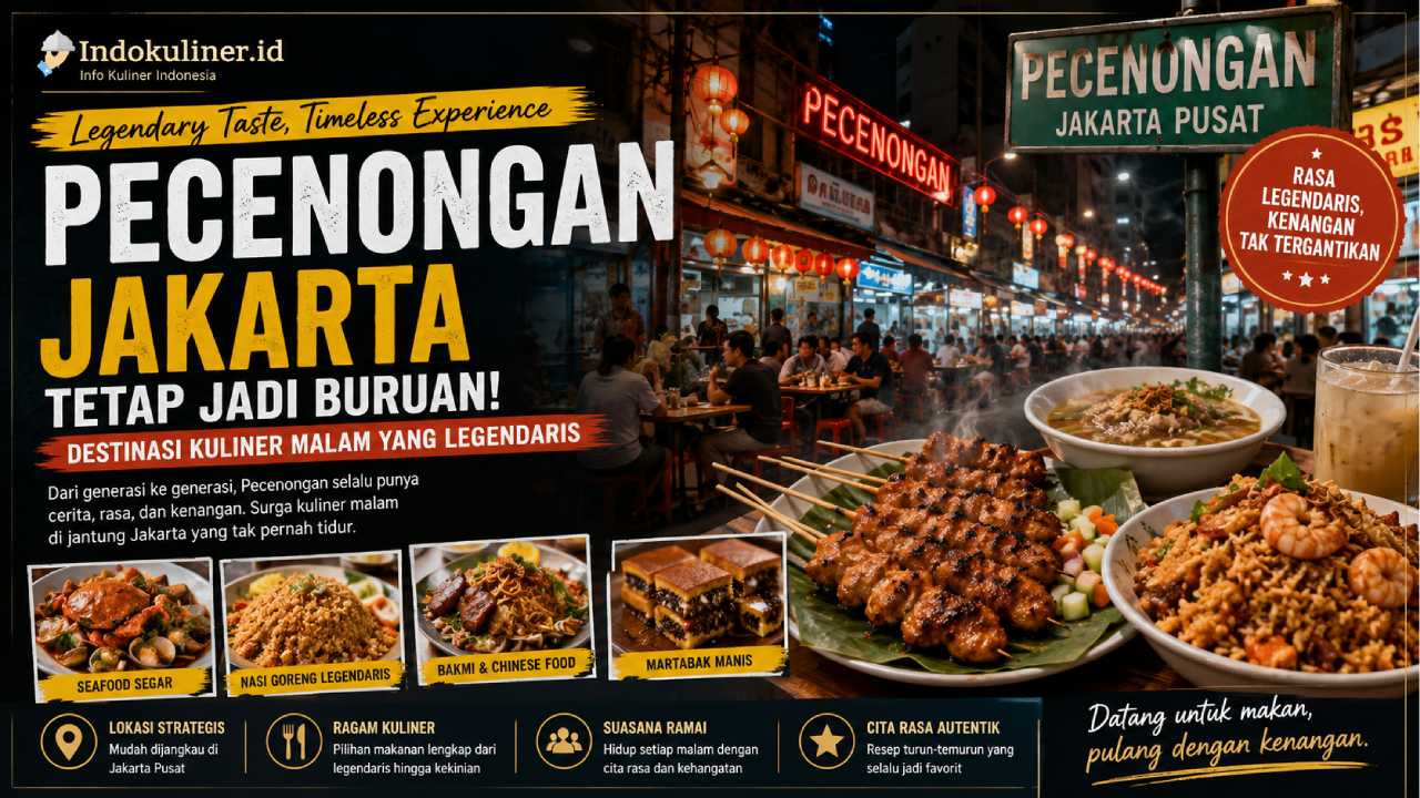 Pecenongan Jakarta Tetap Jadi Buruan, Destinasi Kuliner Malam yang Legendaris