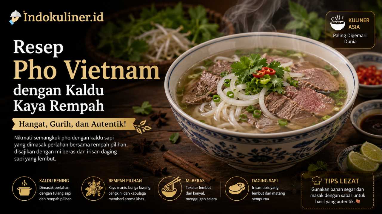 Resep Pho Vietnam dengan Kaldu Kaya Rempah