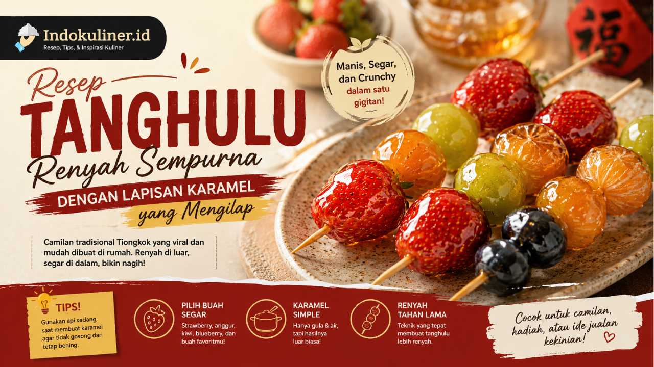 Resep Tanghulu Renyah dengan Lapisan Karamel yang Mengilap