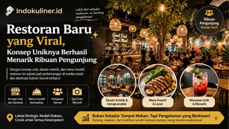 Restoran Baru yang Viral, Konsep Uniknya Berhasil Menarik Ribuan Pengunjung