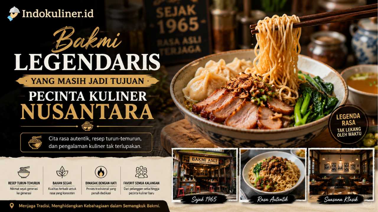 Bakmi Legendaris yang Masih Jadi Tujuan Pecinta Kuliner Nusantara