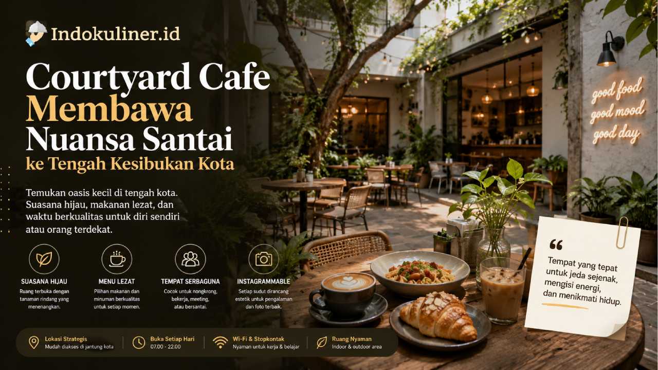 Courtyard Cafe Membawa Nuansa Santai ke Tengah Kesibukan Kota