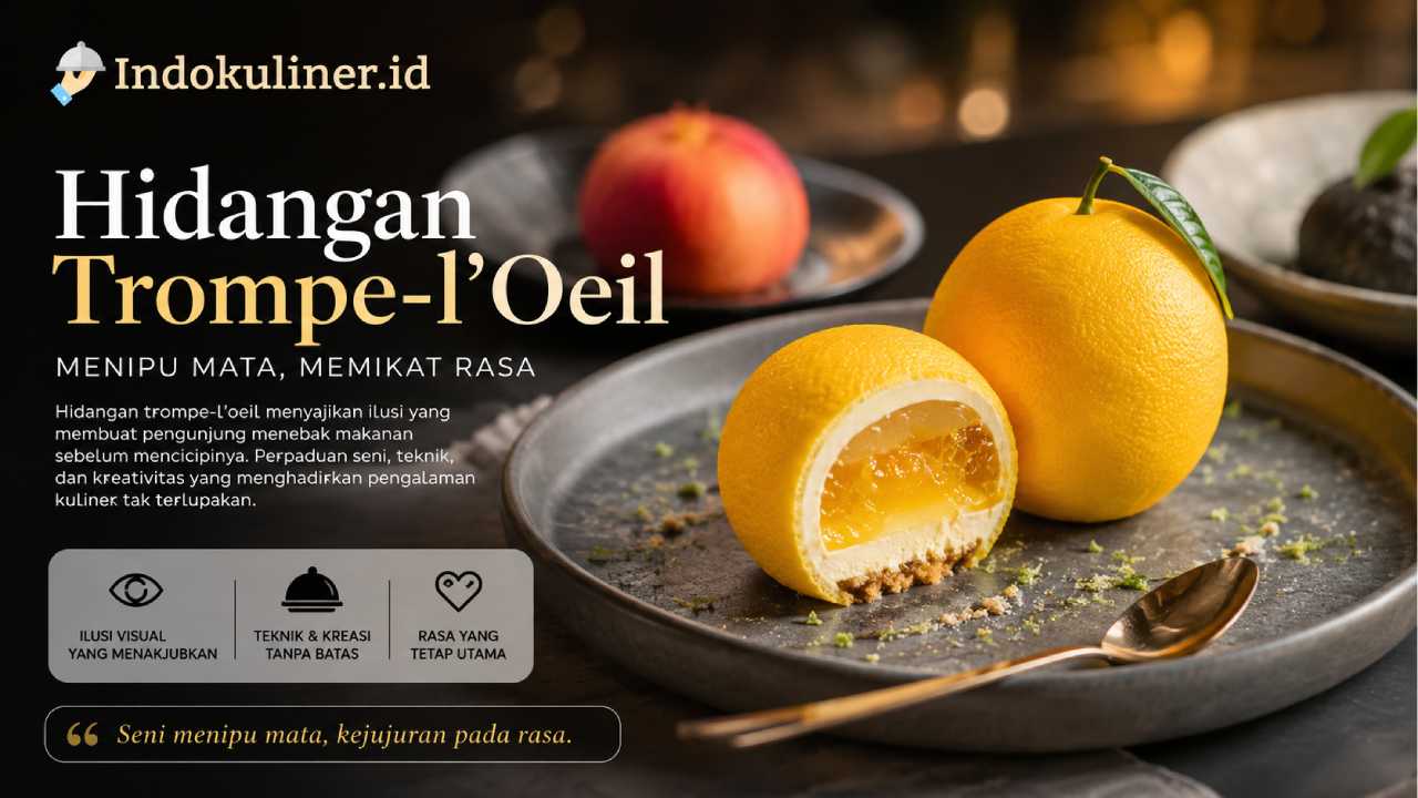 Hidangan Trompe-l’Oeil Membuat Pengunjung Menebak Makanan Sebelum Mencicipinya