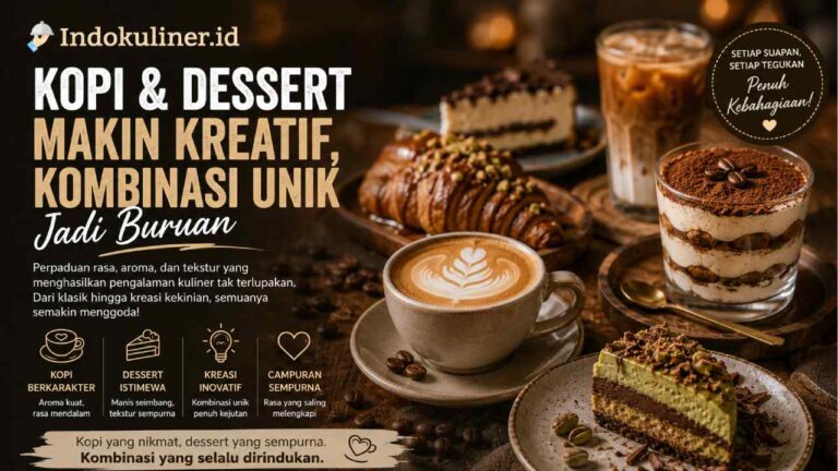 Kopi dan Dessert Makin Kreatif, Kombinasi Unik Jadi Buruan