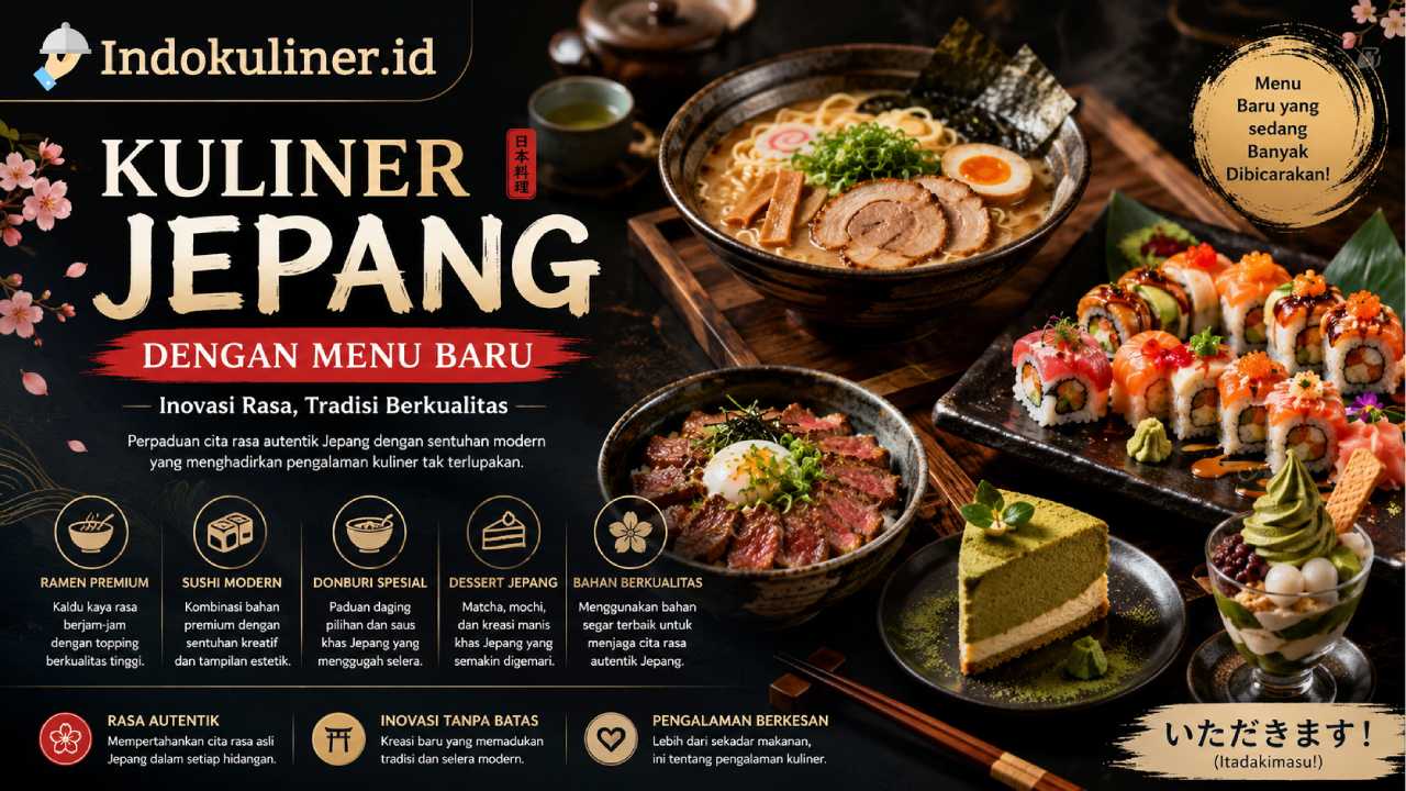 Kuliner Jepang dengan Menu Baru yang Sedang Banyak Dibicarakan