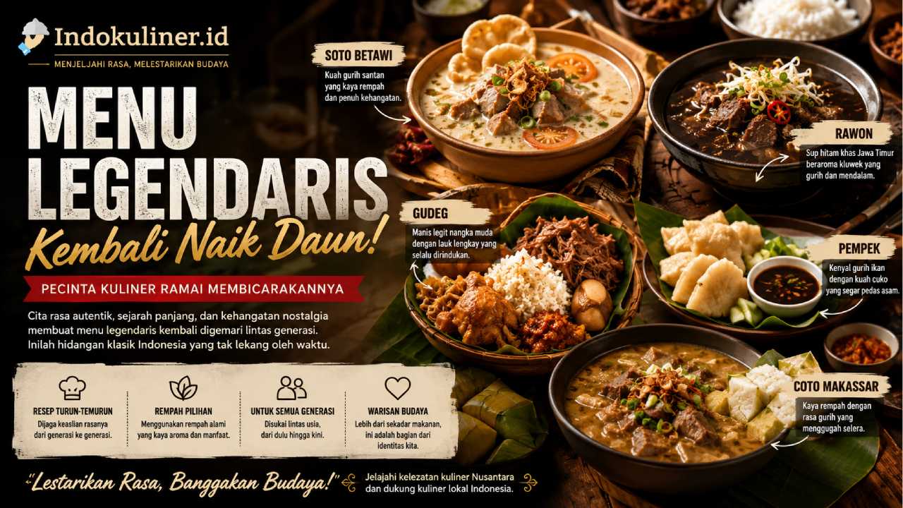 Menu Legendaris Kembali Naik Daun, Pecinta Kuliner Ramai Membicarakannya