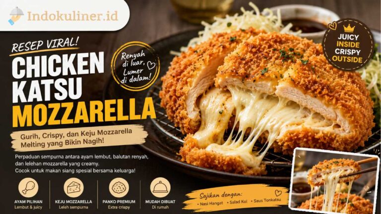 Resep Chicken Katsu Mozzarella Viral, Renyah di Luar dan Lumer di Dalam
