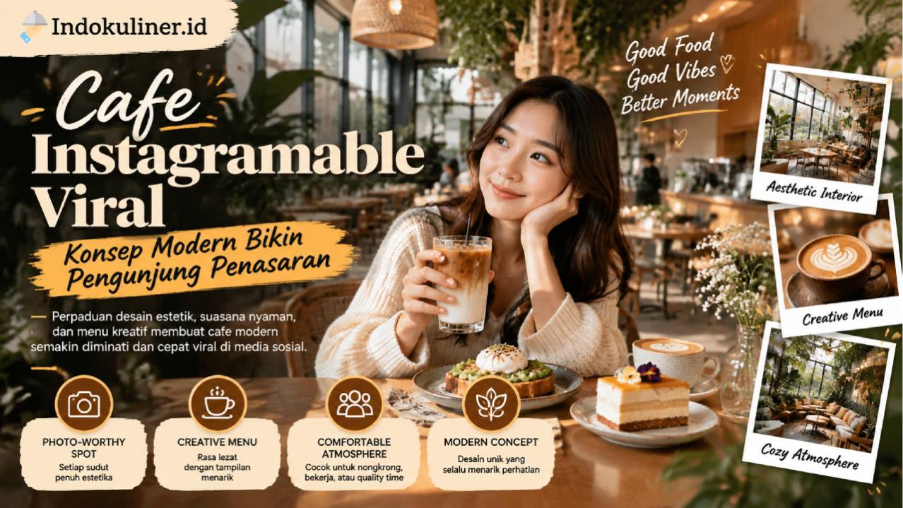 Cafe Instagramable Viral, Konsep Modern Bikin Pengunjung Penasaran