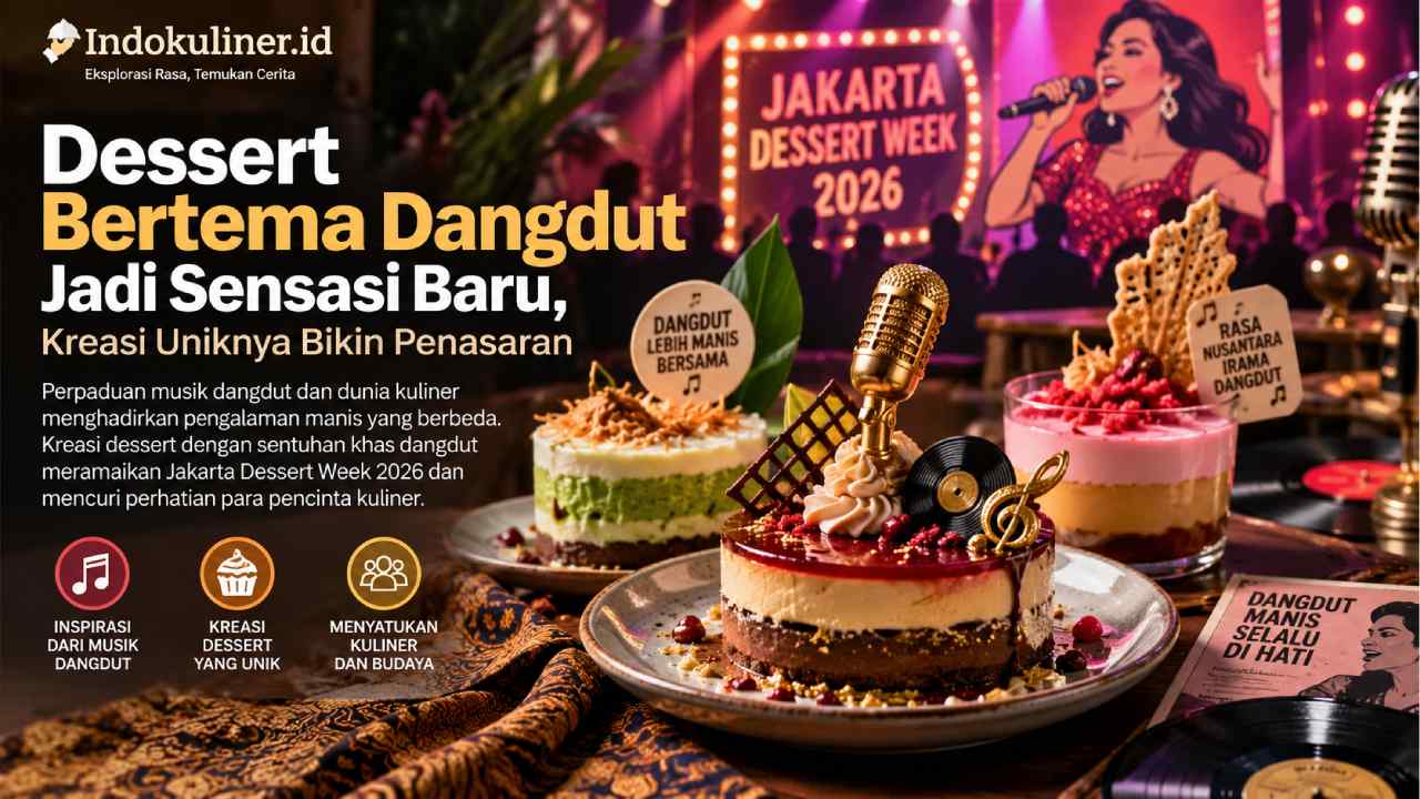 Dessert Bertema Dangdut Jadi Sensasi Baru, Kreasi Uniknya Bikin Penasaran