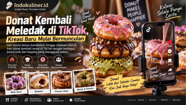 Donat Kembali Meledak di TikTok, Kreasi Baru Mulai Bermunculan