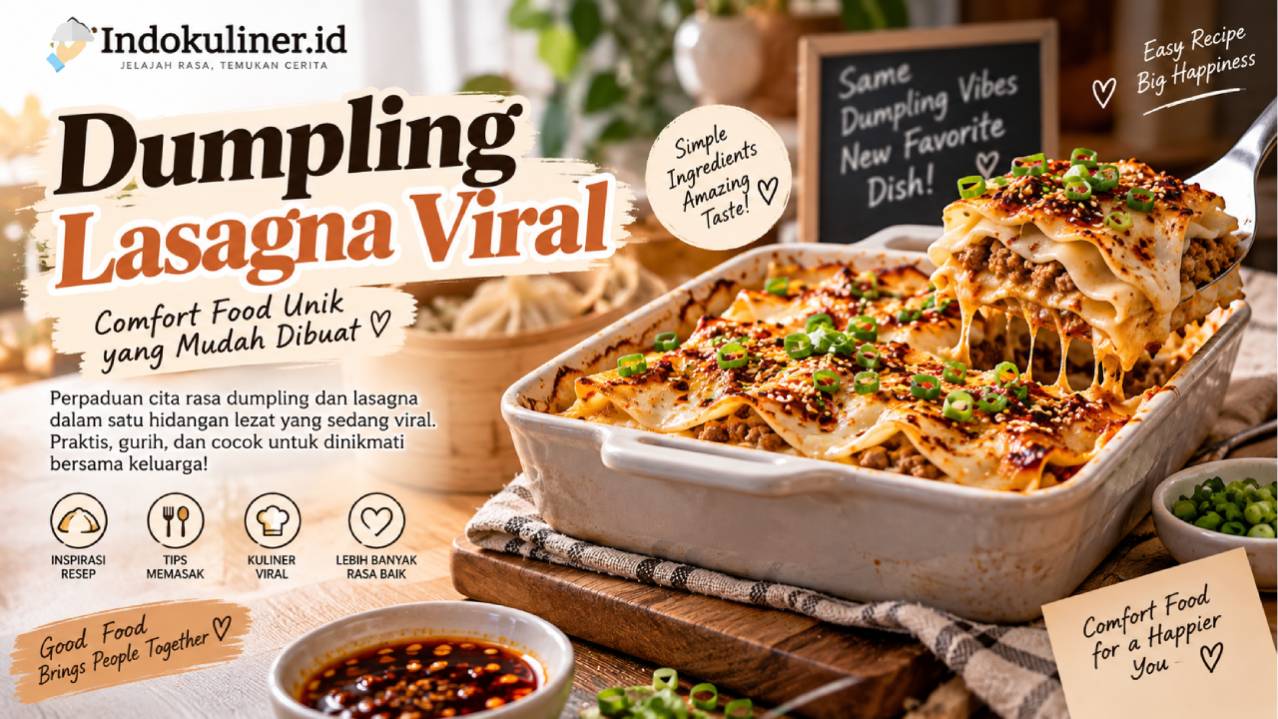 Dumpling Lasagna Viral, Comfort Food Unik yang Mudah Dibuat