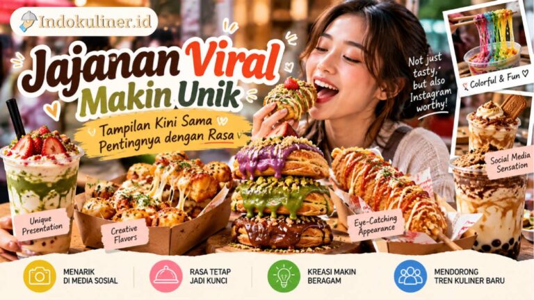 Jajanan Viral Makin Unik, Tampilan Kini Sama Pentingnya dengan Rasa