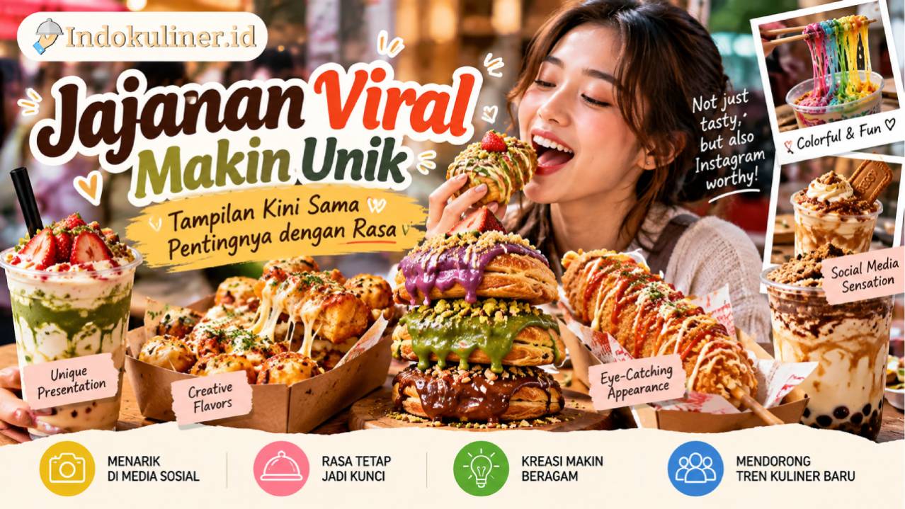 Jajanan Viral Makin Unik, Tampilan Kini Sama Pentingnya dengan Rasa