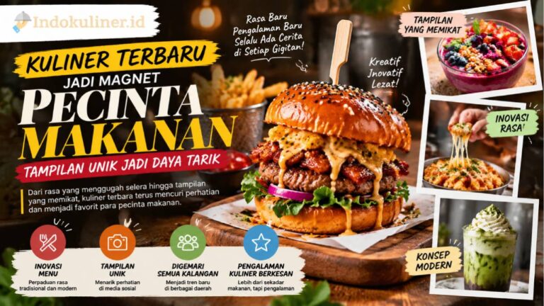 Kuliner Terbaru Jadi Magnet Pecinta Makanan, Tampilan Unik Jadi Daya Tarik
