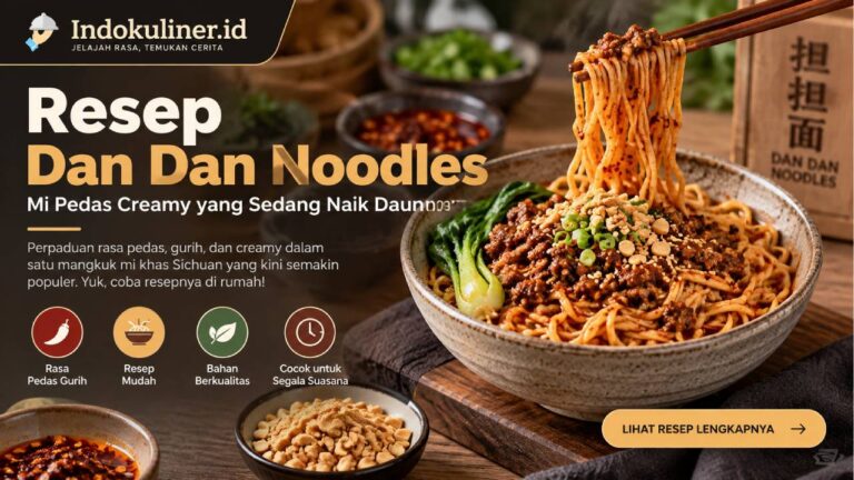 Resep Dan Dan Noodles, Mi Pedas Creamy yang Sedang Naik Daun