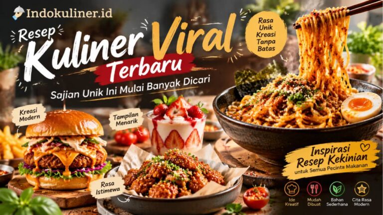 Resep Kuliner Viral Terbaru, Sajian Unik Ini Mulai Banyak Dicari