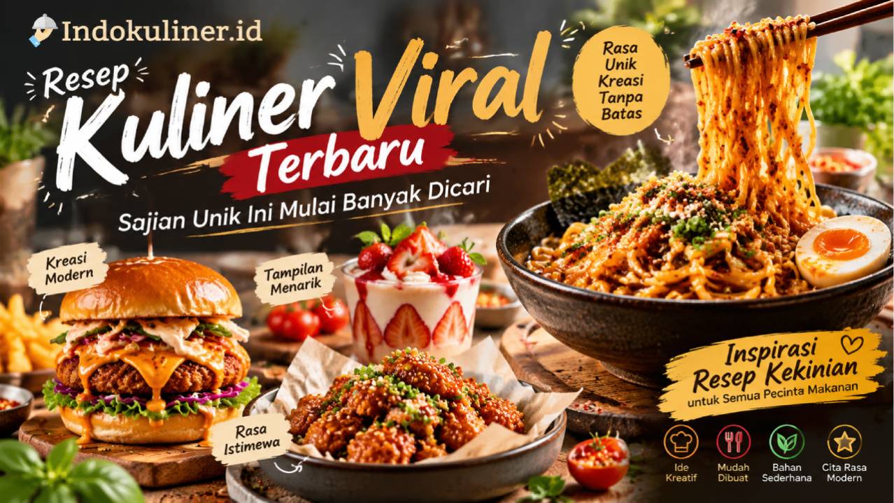 Resep Kuliner Viral Terbaru, Sajian Unik Ini Mulai Banyak Dicari
