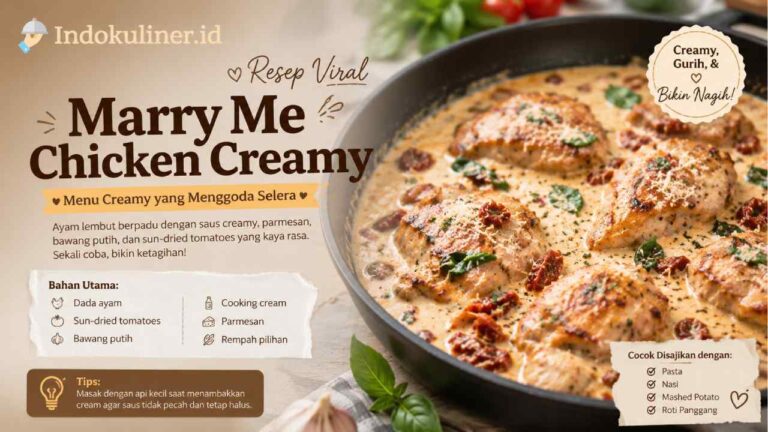 Resep Marry Me Chicken Creamy, Menu Viral yang Menggoda