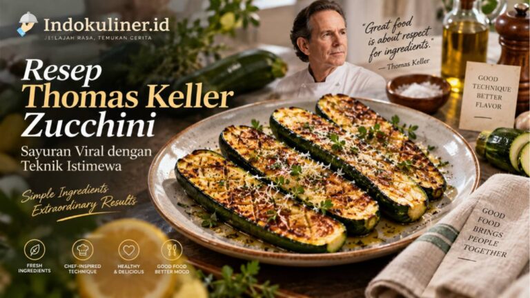 Resep Thomas Keller Zucchini, Sayuran Viral dengan Teknik Istimewa