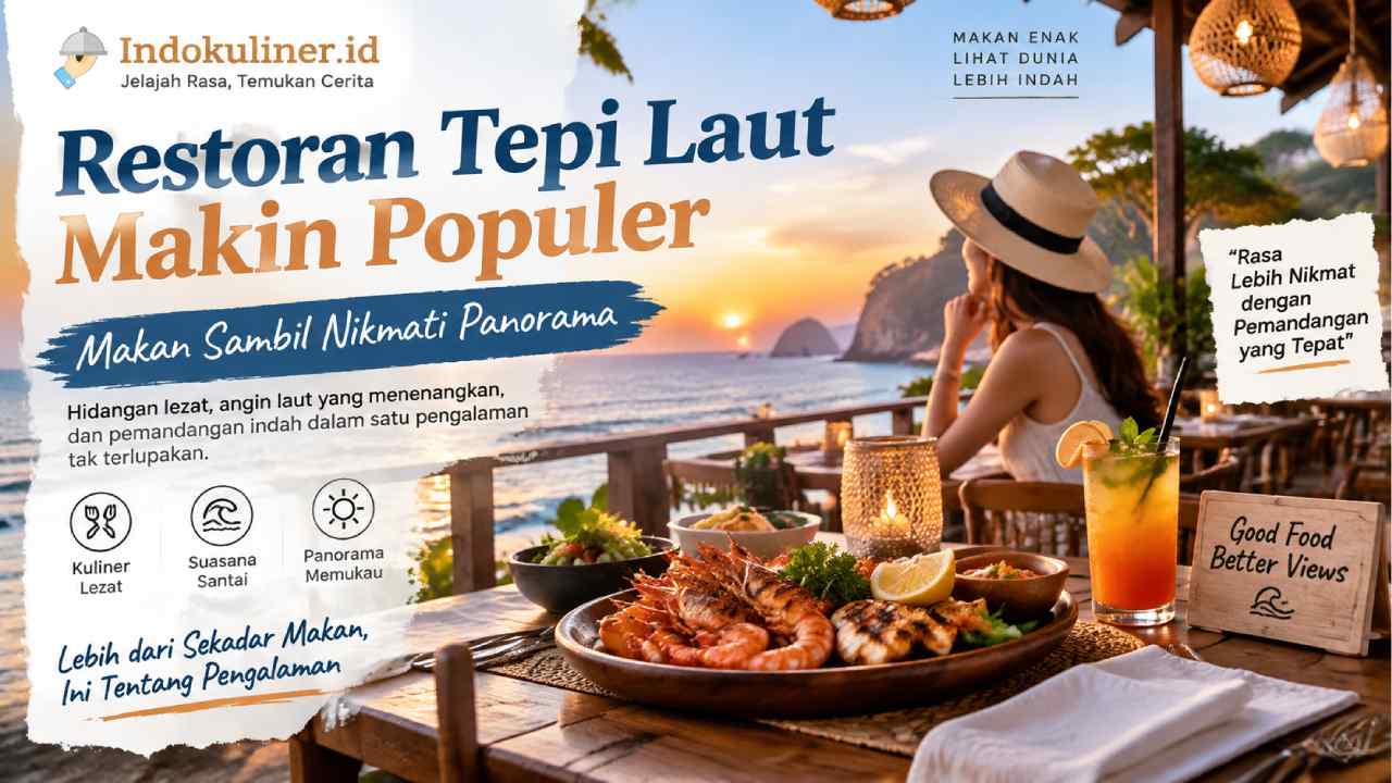 Restoran Tepi Laut Makin Populer, Makan Sambil Nikmati Panorama