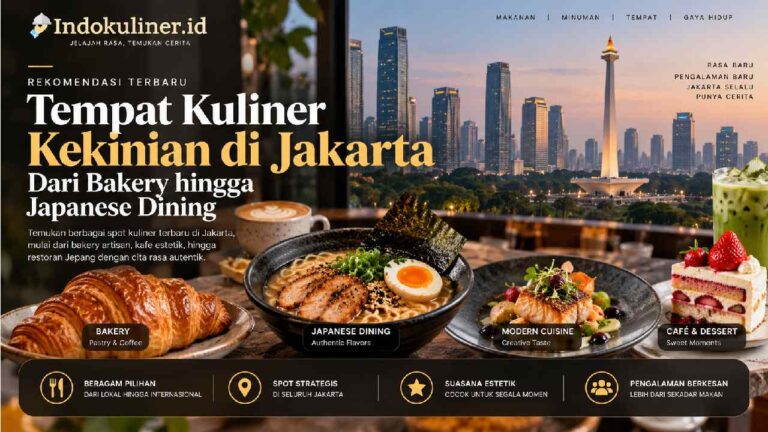 Tempat Kuliner Kekinian di Jakarta, Dari Bakery hingga Japanese Dining