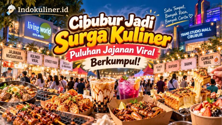 Cibubur Jadi Surga Kuliner, Puluhan Jajanan Viral Berkumpul