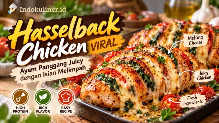 Hasselback Chicken Viral, Ayam Panggang Juicy dengan Isian Melimpah