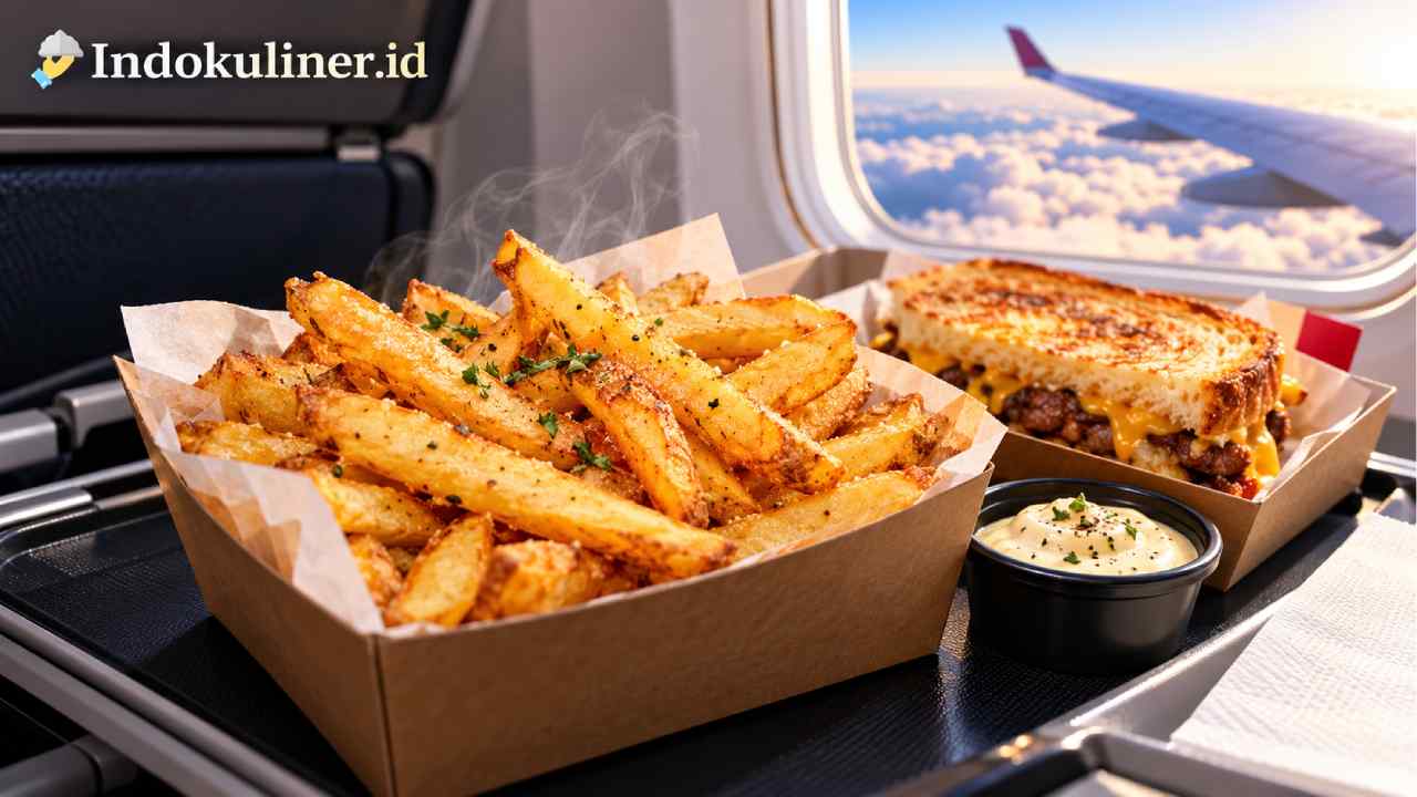 Hot Chips Masuk Pesawat, Tren Kuliner Viral Naik Kelas