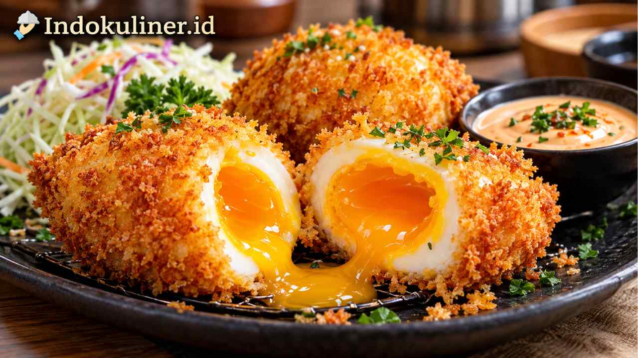Resep Egg Katsu Viral, Renyah di Luar Kuning Telurnya Lumer