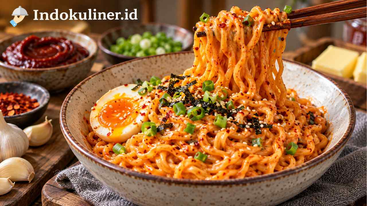 Resep Gochujang Butter Noodles, Pedas Creamy dalam Sekejap