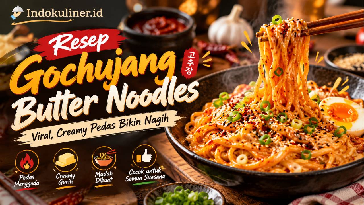 Resep Gochujang Butter Noodles Viral, Creamy Pedas Bikin Nagih